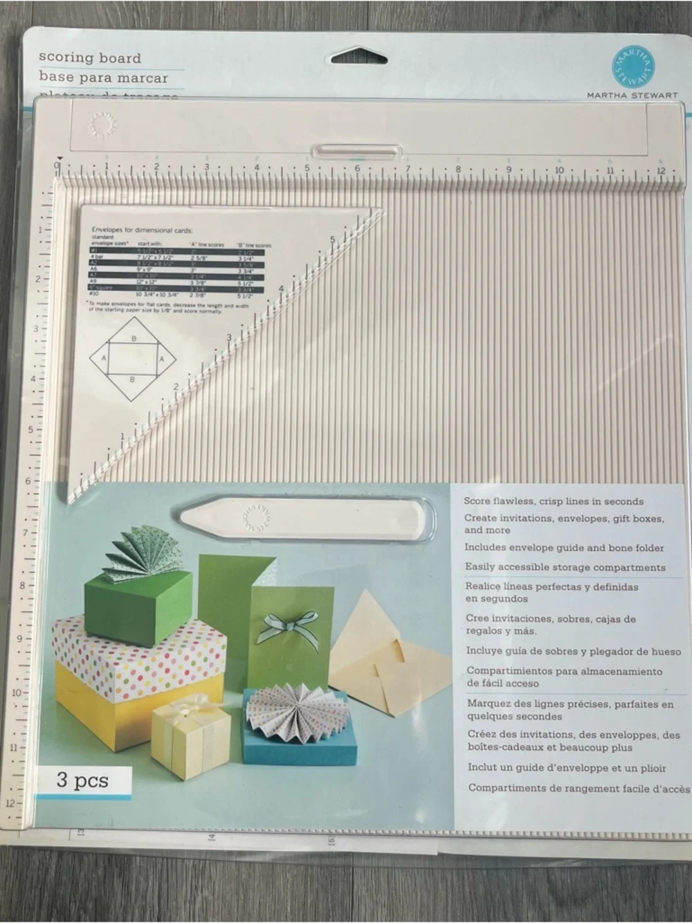 Martha Stewart Scoring Board 3 piece New